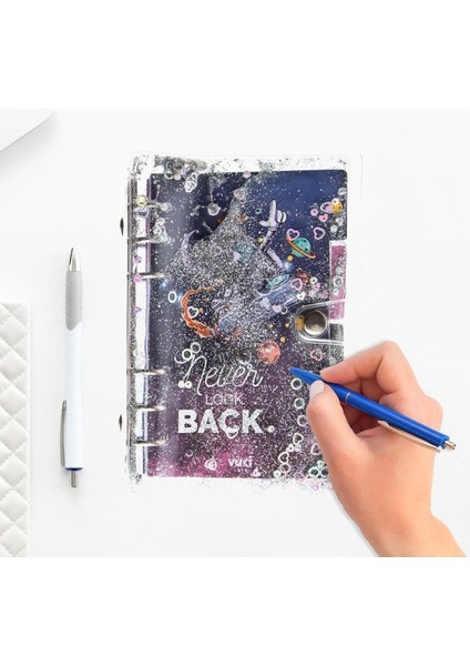 Mekanizmalı Simli ve Sulu Kapaklı Desenli Defter fırsatları