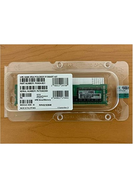 32GB (1X32GB) 2933MHZ Ddr4 Server Ram P00924-B21