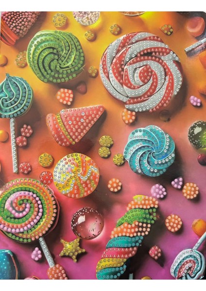 Dıy 5d Elmas Taş Işleme Kiti Tablo 15X20 Şekerler