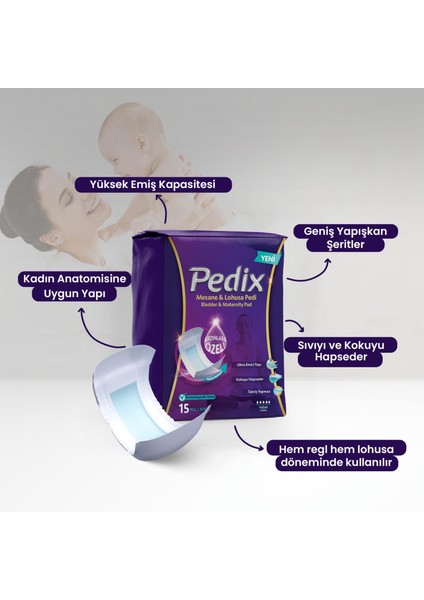 Kadın Mesane ve Lohusa Pedi (Yoğun) 75 Adet fiyatları