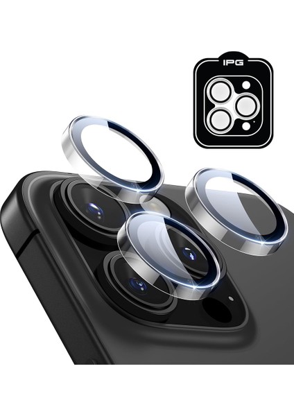 Apple iPhone Için Prolens Şeffaf Kamera Lens Koruma, Hd Görünümlük, Temperli Cam, Çizilmez Lens Kapağı