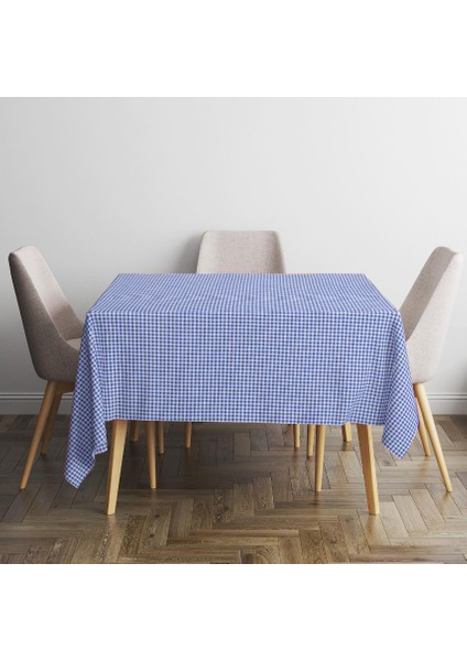 140 x 140 cm Poti Kare Masa Örtüsü, Pamuklu Masa Örtüsü, Piknik Örtüsü, Lux Tasarım Örtü