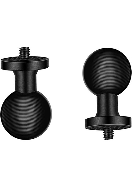 Spor Kamera Aksesuarları Için 2 Adet/takım Motosiklet Modifikasyonu Gopro 360 Siyah 1 Inç Alüminyum Bilyalı Baş 1/4 Vida (Yurt Dışından)