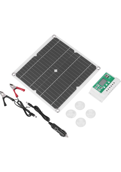 12W Güneş Paneli Kiti 60A 12V Pil Şarj Cihazı, Denetleyicili Karavan Tekne (Yurt Dışından) modelleri