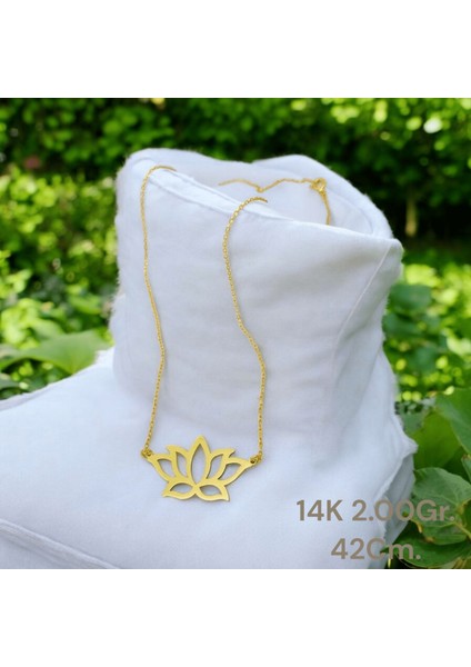 14 Ayar 2.00 Gram Altın Lotus Çiçeği Kolye