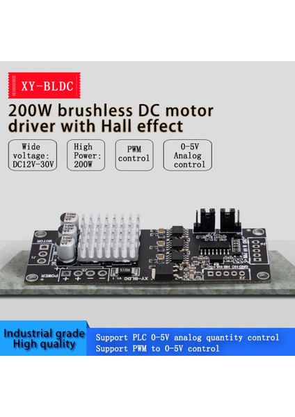 DC12-30V 200W Bldc Üç Fazlı Dc Fırçasız Motor Kontrol Cihazı Pwm Salonu Motor Kontrol Sürücü Kartı (Yurt Dışından)