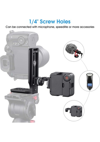 Dslr Kamera L Braketi Dikey Yatay Anahtarlama Tripod Hızlı Bırakma Plakası Canon Nikon Sony Osmo Ronin Zhiyun (Yurt Dışından) modelleri