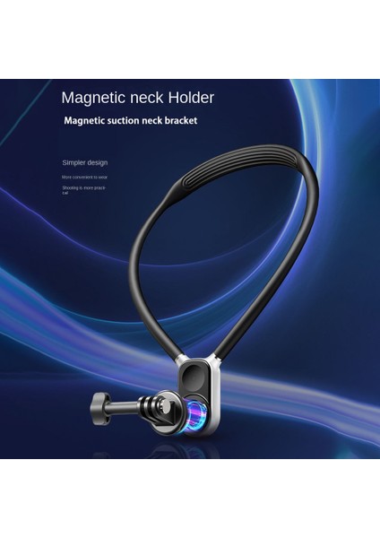 Gopro Hero Için Silikon Boyun Tutma Dağı 11 10 9 8 INSTA360 Djı Osmo Eylem Ergonomik Montaj Braketi Boyutu L (Yurt Dışından)