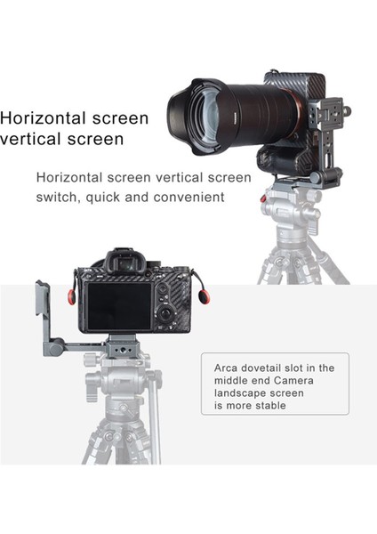 Kamera L-Tutucu Arca Hızlı Çıkarma Plakası Dikey Film Montajı W 1/4 Inç Soğuk Ayakkabı Slr Dslr Kamera Braketi Için (Yurt Dışından)