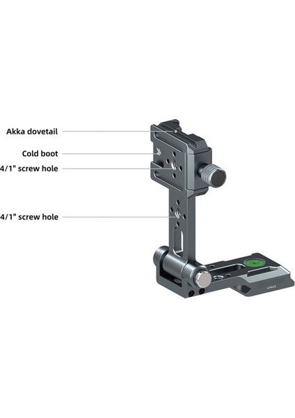 Kamera L-Tutucu Arca Hızlı Çıkarma Plakası Dikey Film Montajı W 1/4 Inç Soğuk Ayakkabı Slr Dslr Kamera Braketi Için (Yurt Dışından)