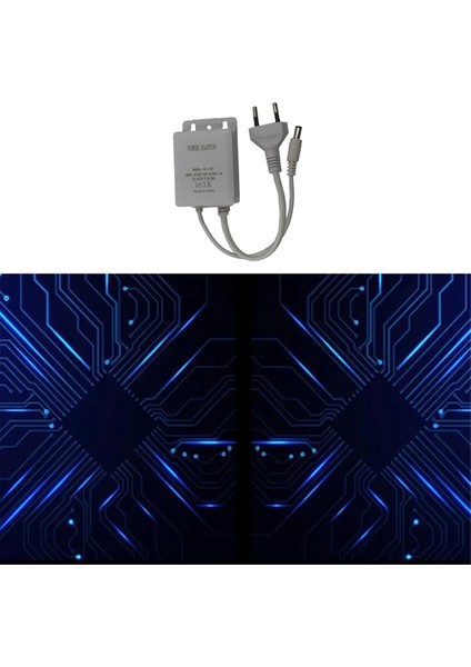 12V 2A Güç Adaptörü Su Geçirmez Güç Kamerası Yağmur Geçirmez Güç Adaptörü Ab Fişi B ile Işık Şeridi Kaynağı (Yurt Dışından)