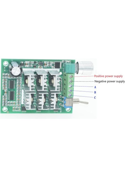 15A Üç Fazlı Sensörsüz Fırçasız Motor Hız Kontrol Cihazı Şiddet Fan Sürücüsü Dc 5-36V Potansiyometre Motor Kontrol Cihazı (Yurt Dışından)