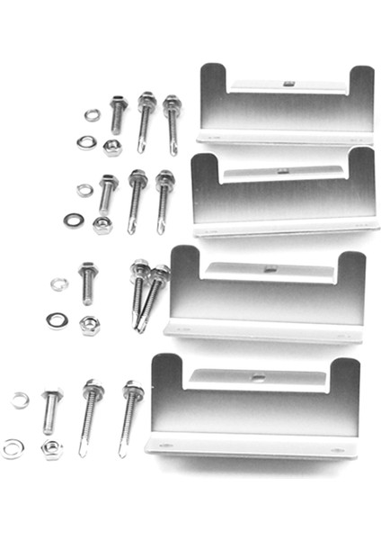 4 Adet Set Deniz Rv Ev Tekne Z-Şekilli Metal Montaj Braketleri Güneş Braketi Fotovoltaik Panel Braketi (Yurt Dışından) indirimleri