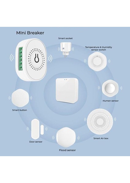 Mini Çift Kontrol Tuya Akıllı Anahtar Zigbee 3.0 16A Sıfır Yangın Rölesi In1 Güç Wıfı Tek Yangın 2 Dıy Kesici Anahtarı-A (Yurt Dışından) modelleri
