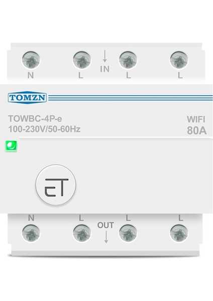 Tomzn 3 Faz 80A Din Ray Wıfı Devre Kesici Akıllı Anahtar Uzaktan Kumanda Ewelink App Akıllı Ev Mcb Zamanlayıcısı Için (Yurt Dışından)