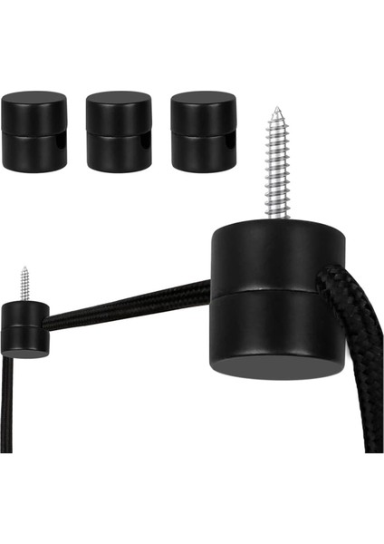 Tavan Askılı Işıklar Için 3 Paket Tavan Kancası, Tavan Lambası Için Sarkıt Işık Kancası, Tavan Kancaları, Kendin Yap Lamba Siyah (Yurt Dışından)