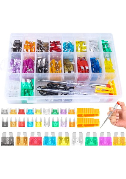 310 Adet Araba Sigortaları Çeşitler Kiti, Standart/mini/düşük Mini Blade Otomotiv Sigorta Sigorta Test Cihazı ve Çektirme ile (Yurt Dışından) fiyatları
