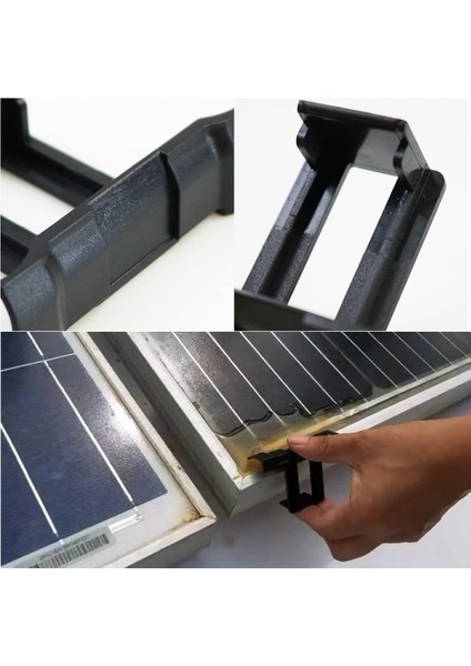 20 Adet Fotovoltaik Panel Drenaj Toka Yüzey Plakası Güneş Panelı Su Tahliye Klipsi Güneş Panelı Boşaltma Siyah 40MM (Yurt Dışından) fırsatları