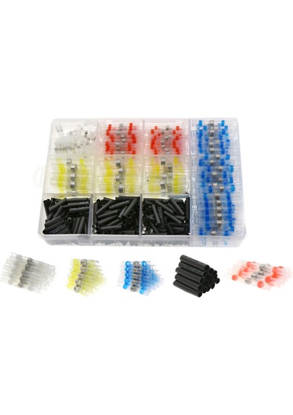 800 Adet Lehim Halkası Seti Siyah Isı Büzüşmeli Tüp ile Kutulu (Yurt Dışından)