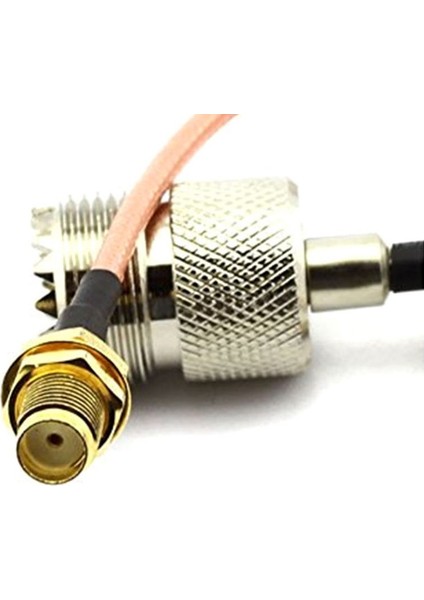 Uhf Tabanı ve Mobil Antenler Için El Tipi Anten Kablo Adaptörü - Sma Dişi - Uhf SO-239 Dişi Konnektörler (Yurt Dışından)