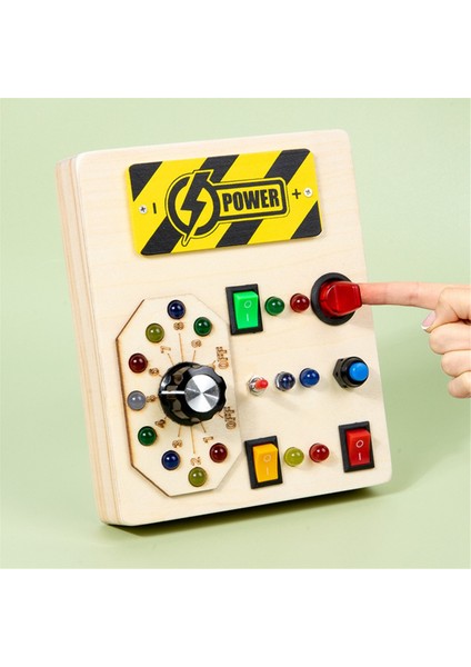 Bant Çocuk Montessori Meşgul Kurulu Dıy LED Işık Anahtarı Meşgul Kurulu Bebekler Öğrenme Bilişsel Eğitici Oyuncaklar (Yurt Dışından) fiyatları