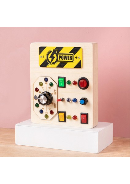 Bant Çocuk Montessori Meşgul Kurulu Dıy LED Işık Anahtarı Meşgul Kurulu Bebekler Öğrenme Bilişsel Eğitici Oyuncaklar (Yurt Dışından) modelleri