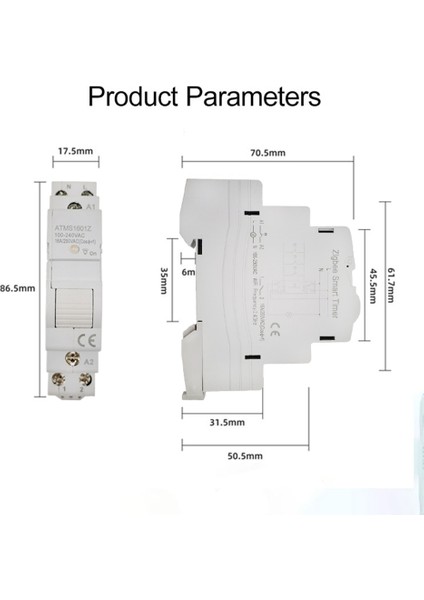 Tuya Akıllı Yaşam Zigbee Devre Kesici Din Ray 1 P Tek Kutuplu Kuru Kontak Zamanlayıcı Röle Uygulaması Uzaktan Kumanda Akıllı Zamanlayıcı (Yurt Dışından) fiyatları