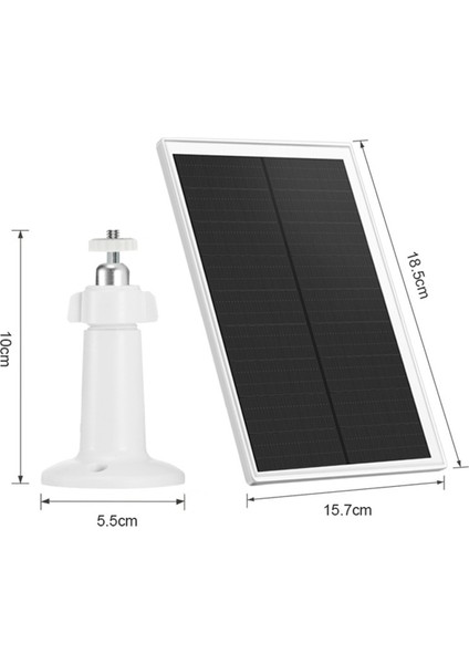 6W 5V Güneş Enerjili Başlık USB Açık Hava Su Geçirmez Düşük Güç Güvenlik Gözetim Şarj Kartı Fotovoltaik Panel, Beyaz-B (Yurt Dışından) fırsatları