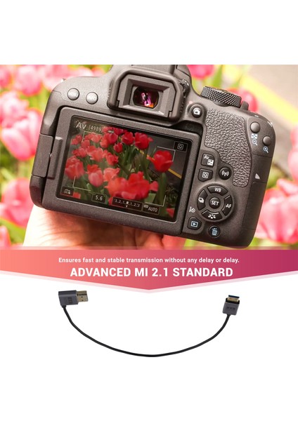 Dijital Kamera Mini HDMI Uyumlu Kablo 8k 60Hz Hat Kamera Için 8k Mini Od2.5mm Hd 2.1 Kablo 0.3mb (Yurt Dışından)