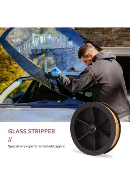 Dört Taraflı Çelik Tel Ön Cam Halat Temizleme Araba Cam Temizleme Aracı Ön Cam Dokunarak Özel Çelik Tel Halat (Yurt Dışından)