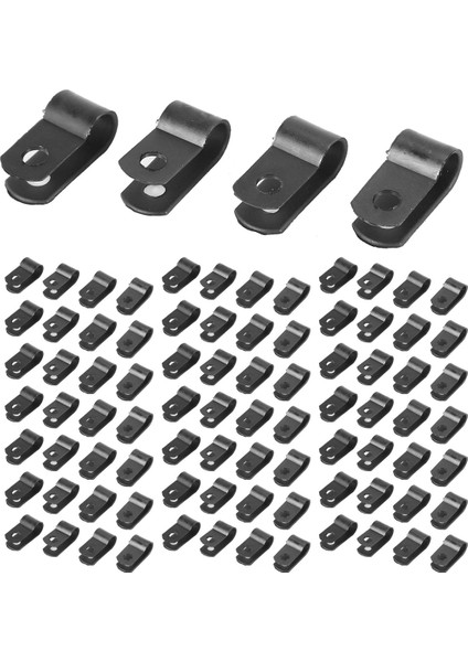 1000 Adet 1/4 Inç Siyah Naylon R Tipi Kablo Klipsleri Montaj Için Kapalı Açık Halat Işık Elektrik Teli Kelepçe Bağlantı Elemanı (Yurt Dışından) fiyatları