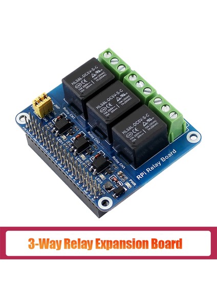 Raspberry Pi Için 3 Yollu Röle Genişletme Kartı 4b/3b/3b+ Akıllı Ev Için Anakart Röle Kontrol Modülü (Yurt Dışından)