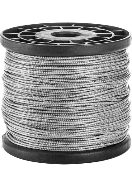 1/16 Inç x 500 Feet Tel Halat Kablo, Dış Mekan Çamaşır Ipi Için Örgülü Tel Örgülü Halat Uçak Kablosu, Kafes, (Yurt Dışından)