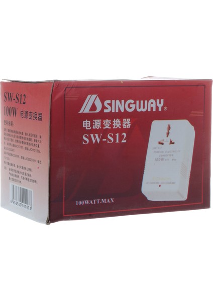 Sıngway 100W 110V/120V Ila 220V/240V Yükseltici ve Düşürücü Voltaj Dönüştürücü Trafo Seyahat Beyaz (Yurt Dışından) indirimleri