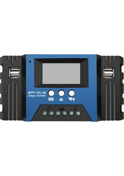 Güneş Kontrol Cihazı Mppt 100A Çift USB LCD Ekran Akıllı 12V 24V Güneş Pili Paneli Şarj Regülatörü Yük ile (Yurt Dışından)