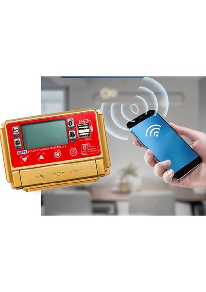 12/24V Mppt Güneş Şarj Kontrol Cihazı Wifi Bluetooth Güneş Paneli Pil Akıllı Regülatör 30A (Yurt Dışından)