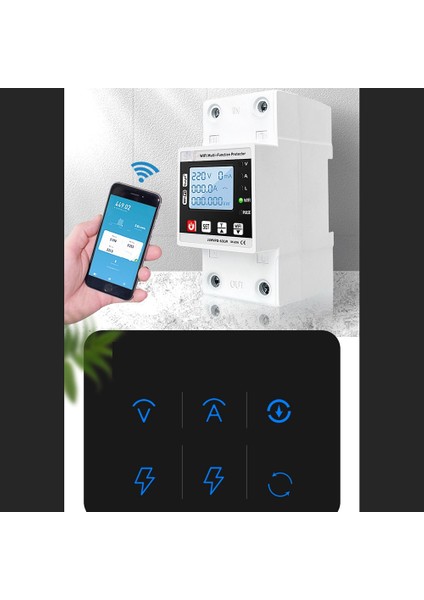 63A Tuya Wifi Akıllı Toprak Kaçağı Aşırı Düşük Gerilim Koruyucu Röle Devre Kesici Zamanlayıcı Enerji Güçleri Kwh Metre (Yurt Dışından)