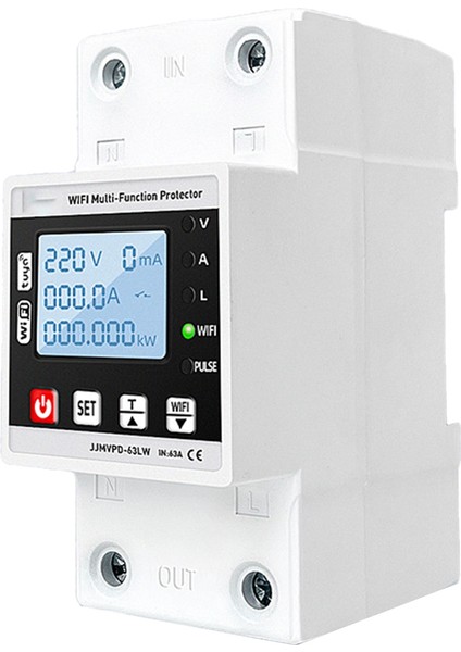 63A Tuya Wifi Akıllı Toprak Kaçağı Aşırı Düşük Gerilim Koruyucu Röle Devre Kesici Zamanlayıcı Enerji Güçleri Kwh Metre (Yurt Dışından) fırsatları