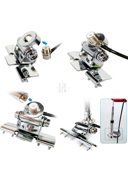 Araba Radyo Anten Montaj Braketi 5 M PL259 SO239 Koaksiyel Besleyici Uzatın Kablo Sma Dişi Erkek Bnc Konektörü (Yurt Dışından) fiyatları