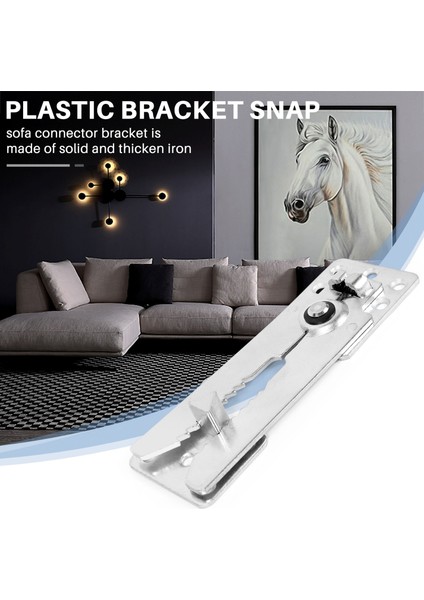 2 Paket Kesitsel Kanepe Bağlantısı, Metal Kesitsel Kanepe Mobilya Bağlantısı Sürgülü Kanepe Için Kesitsel Bağlantılar (Yurt Dışından)