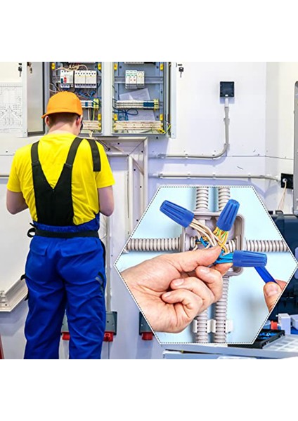 100 Adet Su Geçirmez Tel Elektrik Konnektörleri Dış Mekan Bağlantı Terminali Elektrik Konnektörleri 22AWG-12AWG (Yurt Dışından)