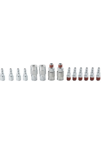 14 Parça 1/4 Inç Npt Hızlı Bağlantı Hava Bağlayıcısı ve Hava Kompresörü Aksesuarları Parçaları Için Fiş Kiti (Yurt Dışından)