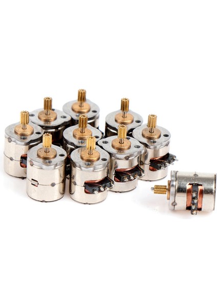 10 Adet/paket Mini 2 Fazlı 4 Telli Step Motor Minyatür Step Dişli Küçük Küçük Mini Motor Oyuncak Motor Dıy (Yurt Dışından)