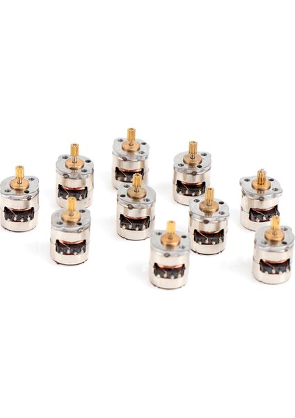 10 Adet/paket Mini 2 Fazlı 4 Telli Step Motor Minyatür Step Dişli Küçük Küçük Mini Motor Oyuncak Motor Dıy (Yurt Dışından)
