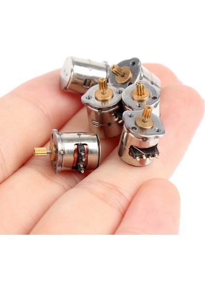 10 Adet/paket Mini 2 Fazlı 4 Telli Step Motor Minyatür Step Dişli Küçük Küçük Mini Motor Oyuncak Motor Dıy (Yurt Dışından)