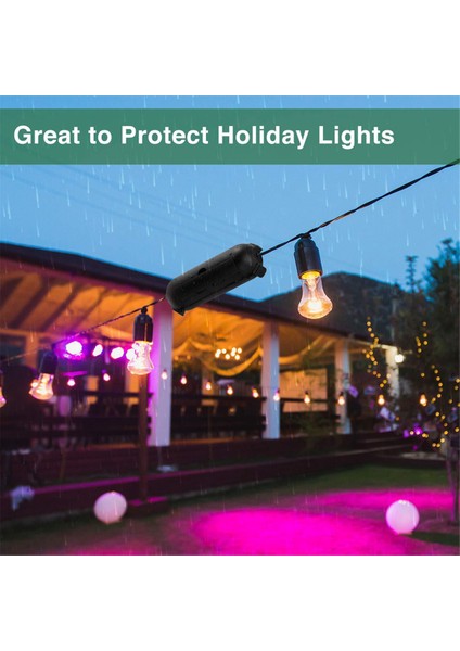 4'lü Paket Açık Hava Uzatma Kablosu Güvenlik Kılıfı, Hava Koşullarına Dayanıklı Elektrik Bağlantı Kutusu, Ayarlanabilir Bölme, Koruma (Yurt Dışından) fırsatları