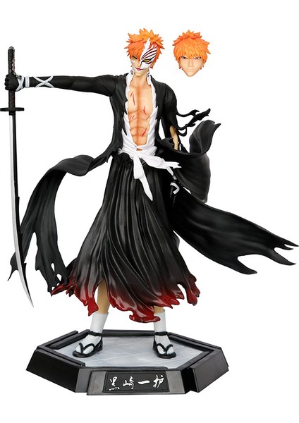 Shinigami Kurosaki Ichigo Hollow Maske Çift Kafa Heykel El Figürü Model Düzenleme Hediye (Yurt Dışından)