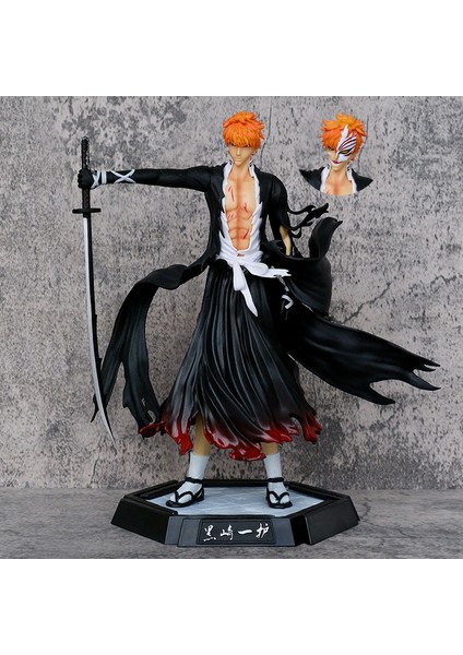 Shinigami Kurosaki Ichigo Hollow Maske Çift Kafa Heykel El Figürü Model Düzenleme Hediye (Yurt Dışından)