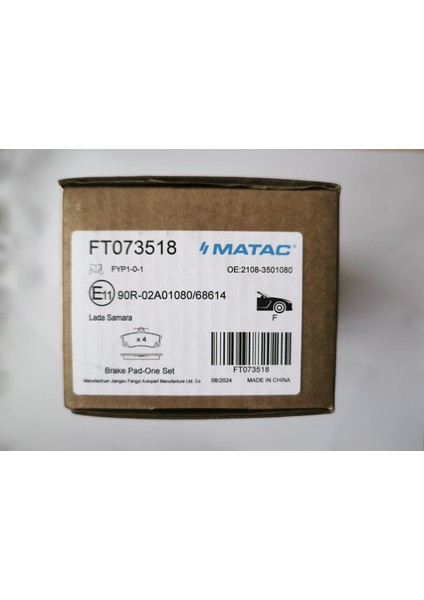 Lada Vega/samara/kalina/priora Balata Takım Müşürlü Matac fiyatları