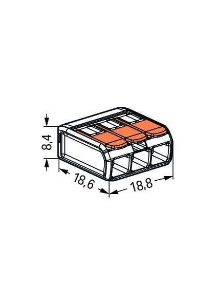 221-413 3'lü Çok Amaçlı Buat Klemensi 10'li